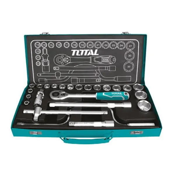 Juego De Copas Con Ratchet 1/2" - 24pzs Total