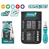 Juego De Puntas Con Destornillador Ractchet 26 Pzs Total