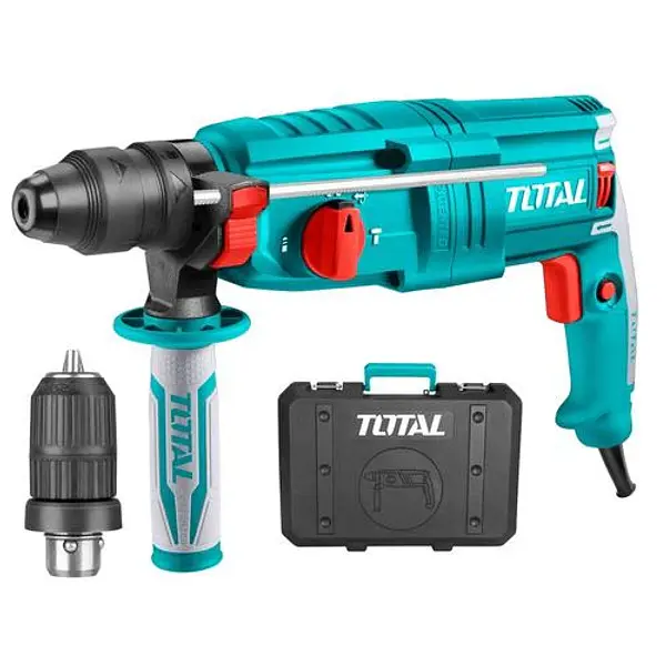 Taladro Rotomartillo 800w 2.5 J + Mandril Total