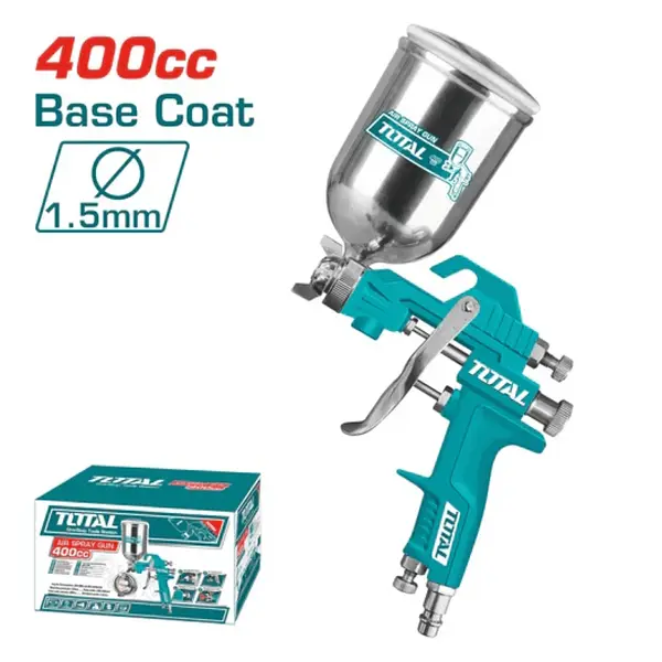 Pistola De Pintar 1.5mm - 400cc Gravedad Para Base Total