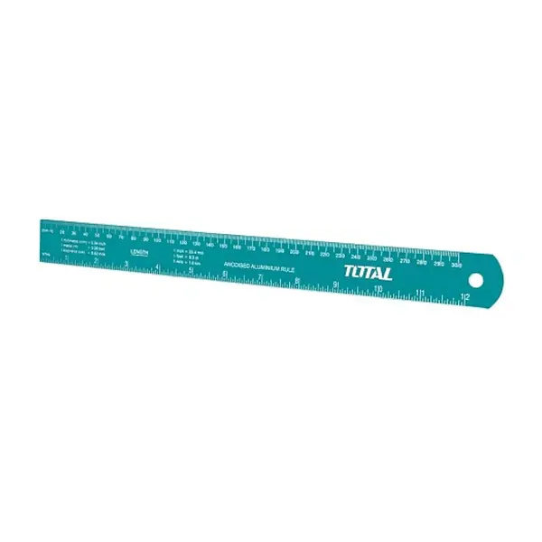 Regla 30cm De Aluminio Total