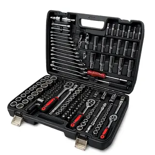 Juego De Dados Y Herramientas 216 Piezas Cr-V.