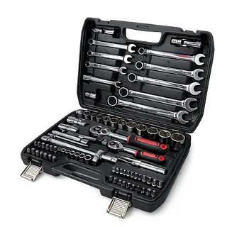 Juego De Dados Y Herramientas 82 Piezas Cr-V